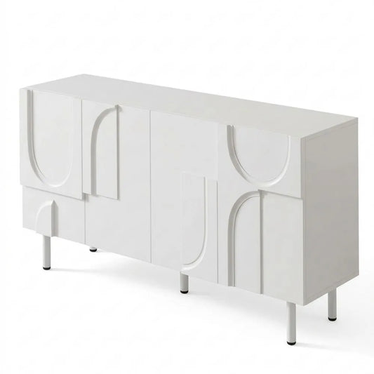 Modernes Sideboard für Esszimmer mit unregelmäßigen Kurven und vielseitigem Stauraum