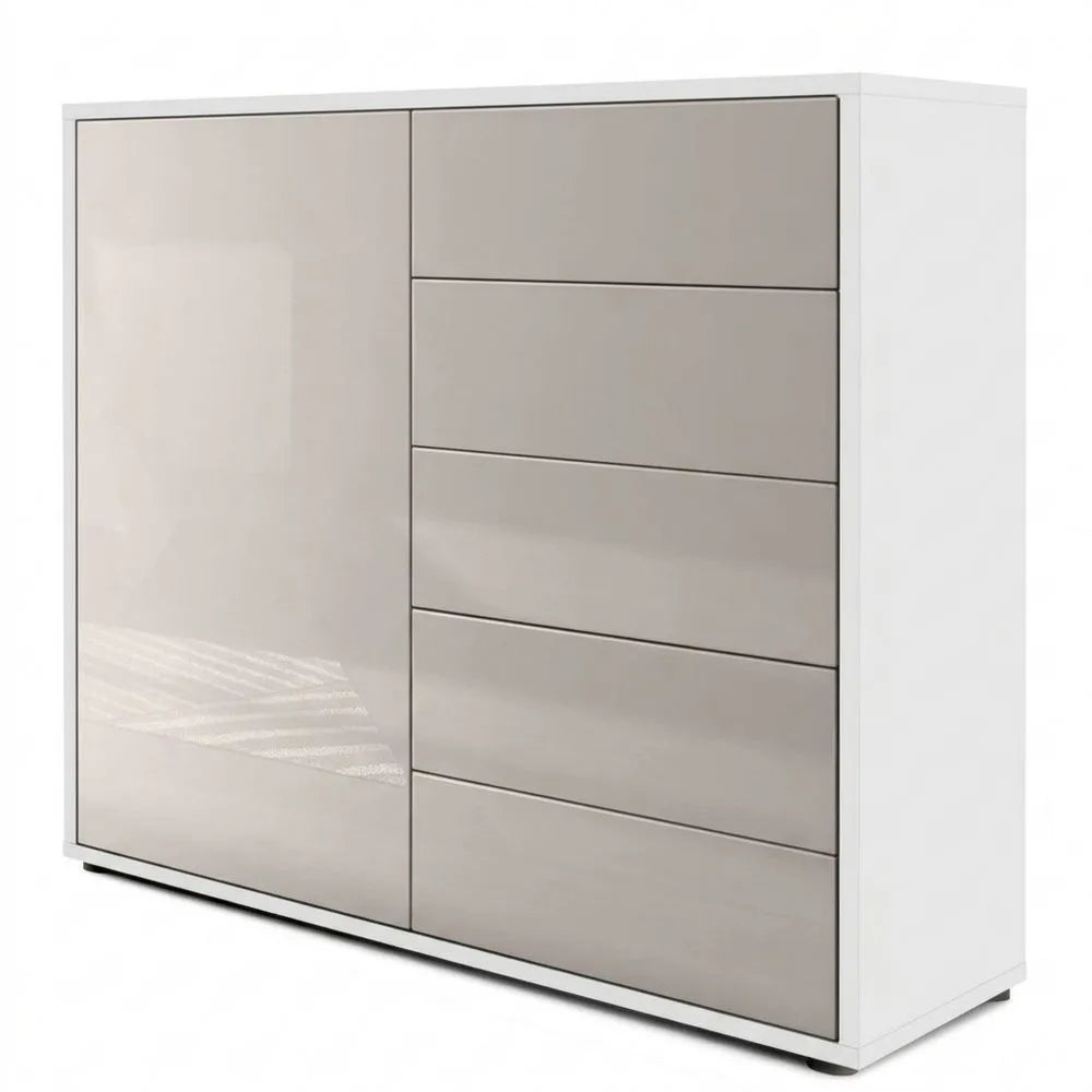 Moderne Kommode mit Stauraum und Hochglanz-Oberfläche