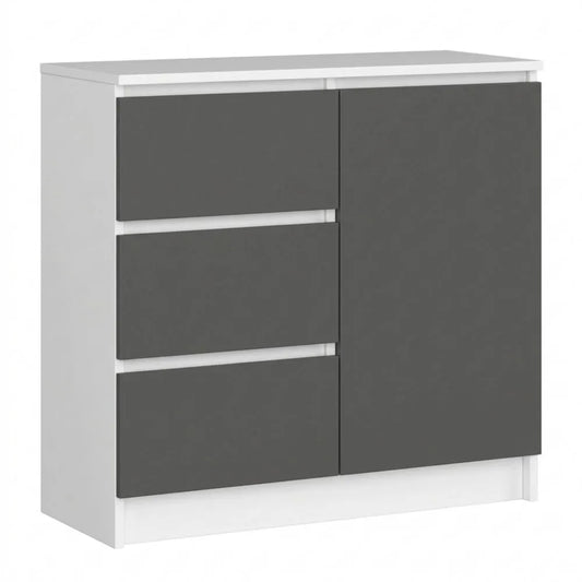 Moderner Schrank mit Schubladen und Einlegeböden für Wohn- und Schlafzimmer
